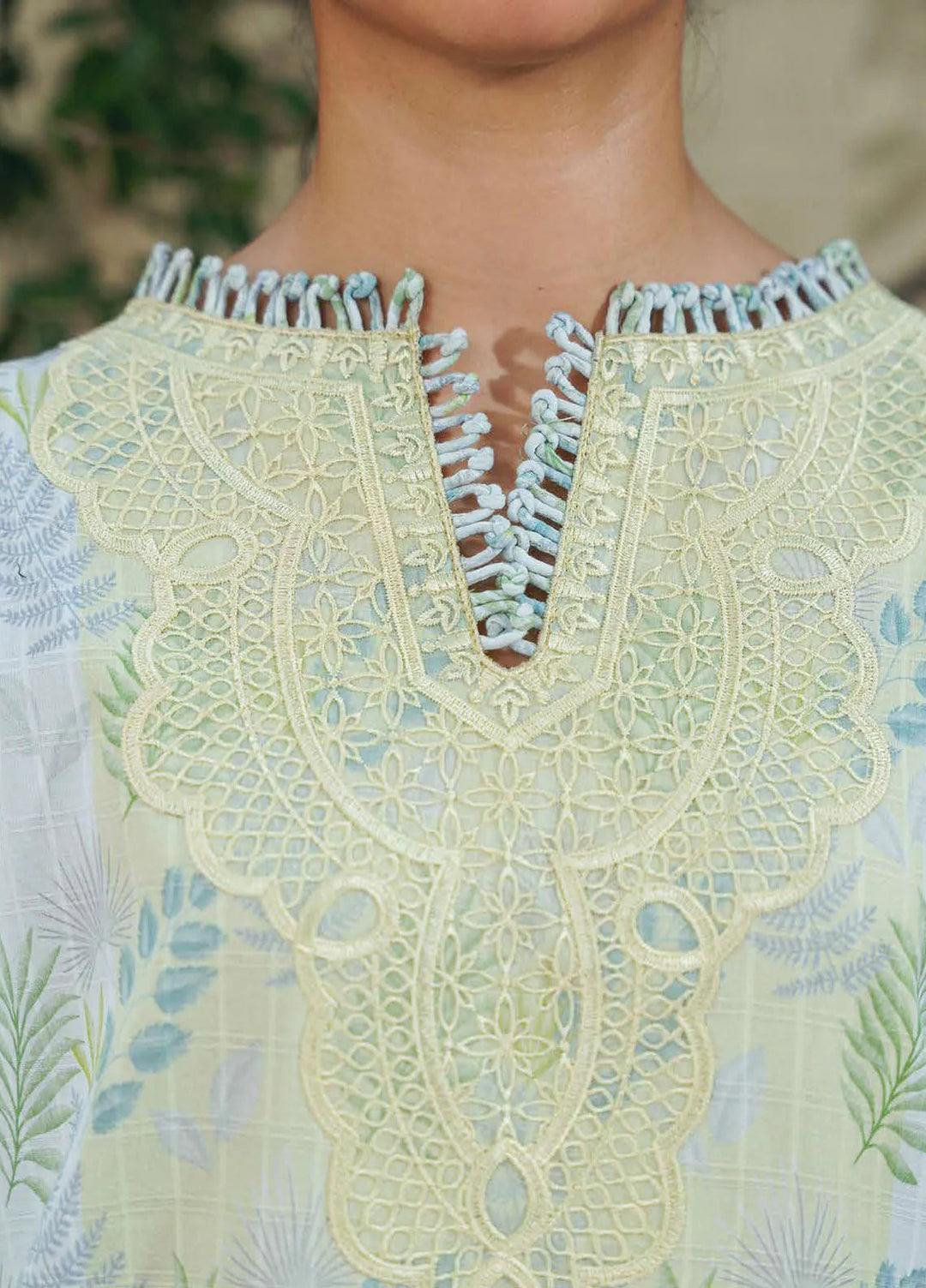 Aabyaan Embroidered Chickankari Suits Unstitched 3 Piece ABY25SC Maya AF-08 - Summer Collection