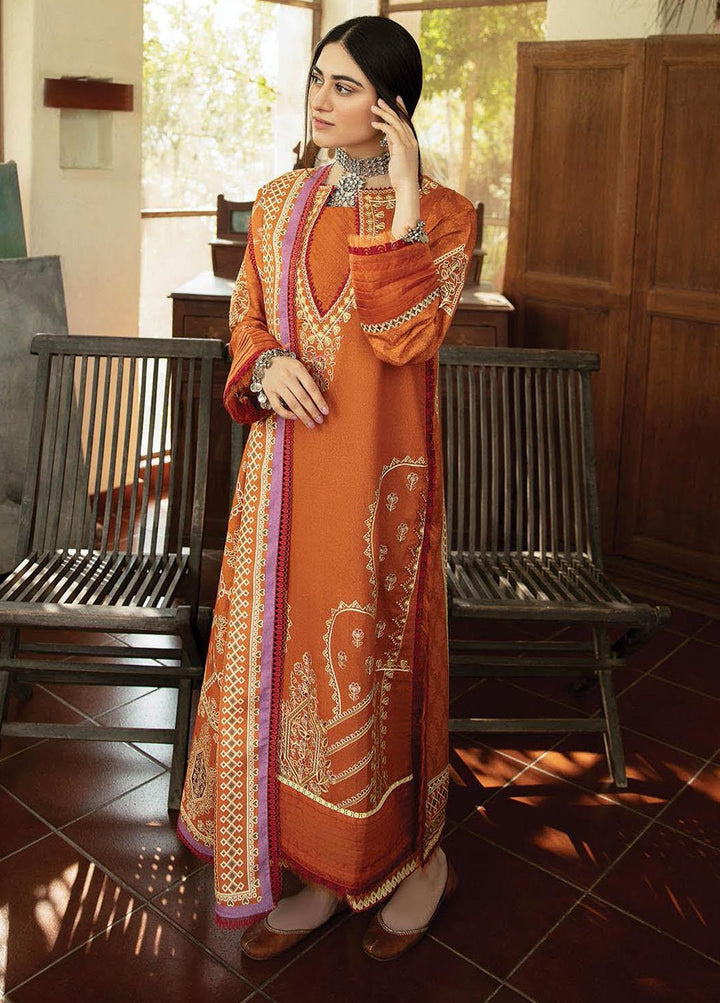 Aabyaan Embroidered Karandi Suits Unstitched 3 Piece ABY21K AK-04 Dilara - Winter Collection