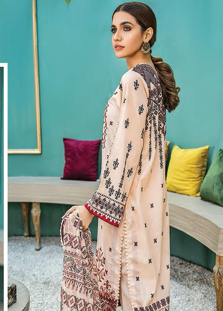 Aabyaan Embroidered Lawn Suits Unstitched 3 Piece ABY21L D-05 - Summer Collection