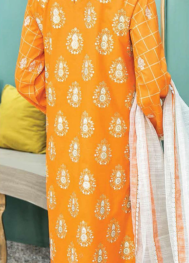 Aabyaan Embroidered Lawn Suits Unstitched 3 Piece ABY21L D-08 - Summer Collection