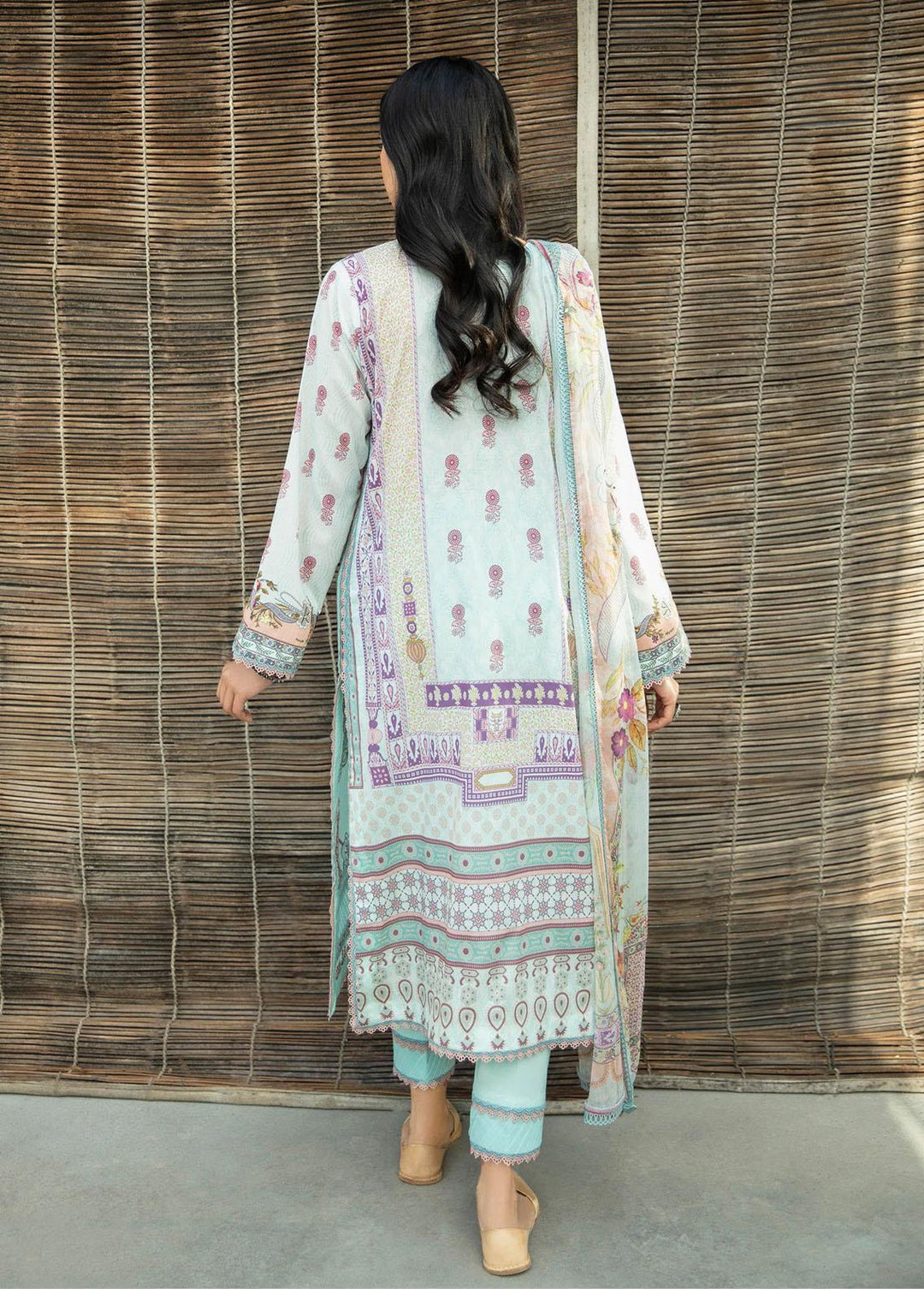 Aabyaan Embroidered Lawn Suits Unstitched 3 Piece ABY22L AL-04 Zobia - Luxury Collection