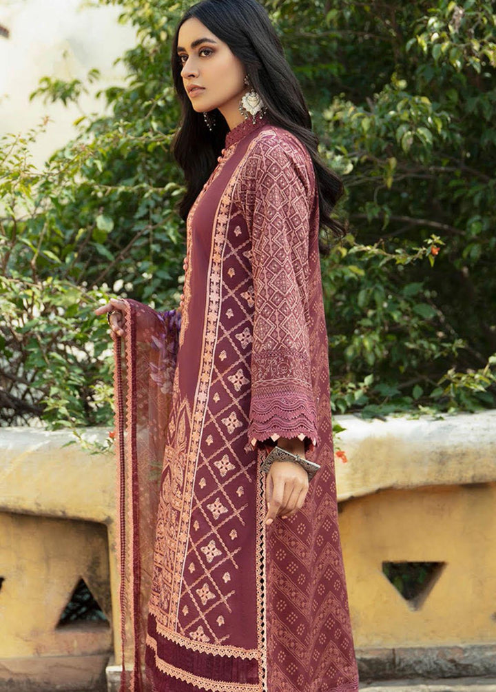 Aabyaan Embroidered Lawn Suits Unstitched 3 Piece ABY22L AL-06 Nazish - Luxury Collection