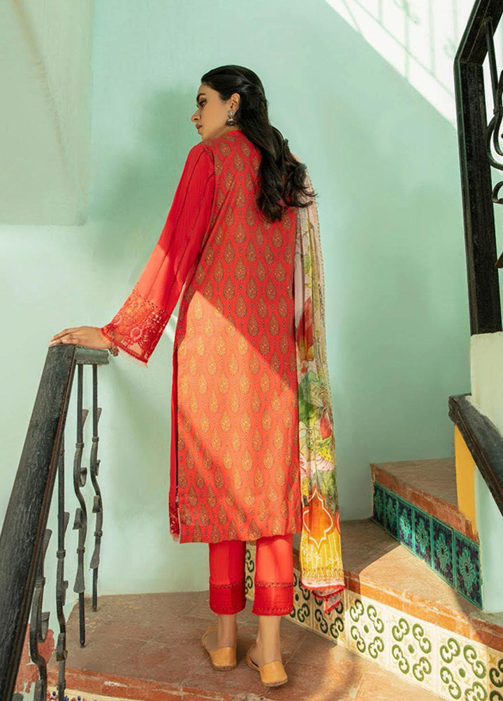Aabyaan Embroidered Lawn Suits Unstitched 3 Piece ABY22L AL-10 Parisa - Luxury Collection