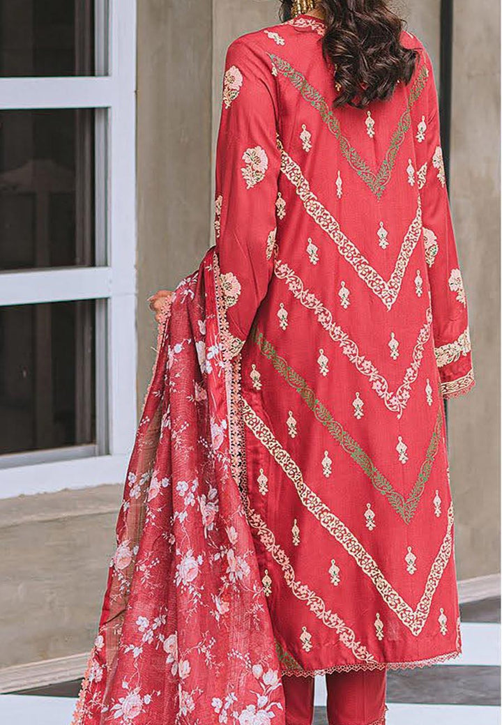 Aabyaan Embroidered Linen Suits Unstitched 3 Piece ABY21W 02 Jihan - Winter Collection
