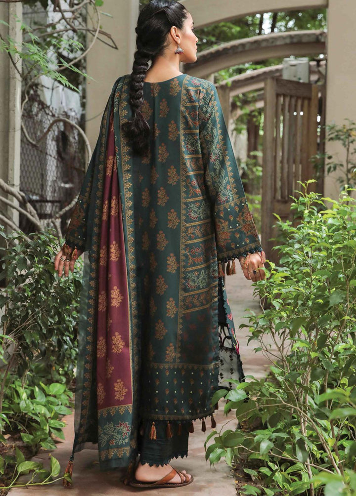 Miraal By Aabyaan Embroidered Linen Suits Unstitched 3 Piece ABY22M AL-01 Shab - Winter Collection