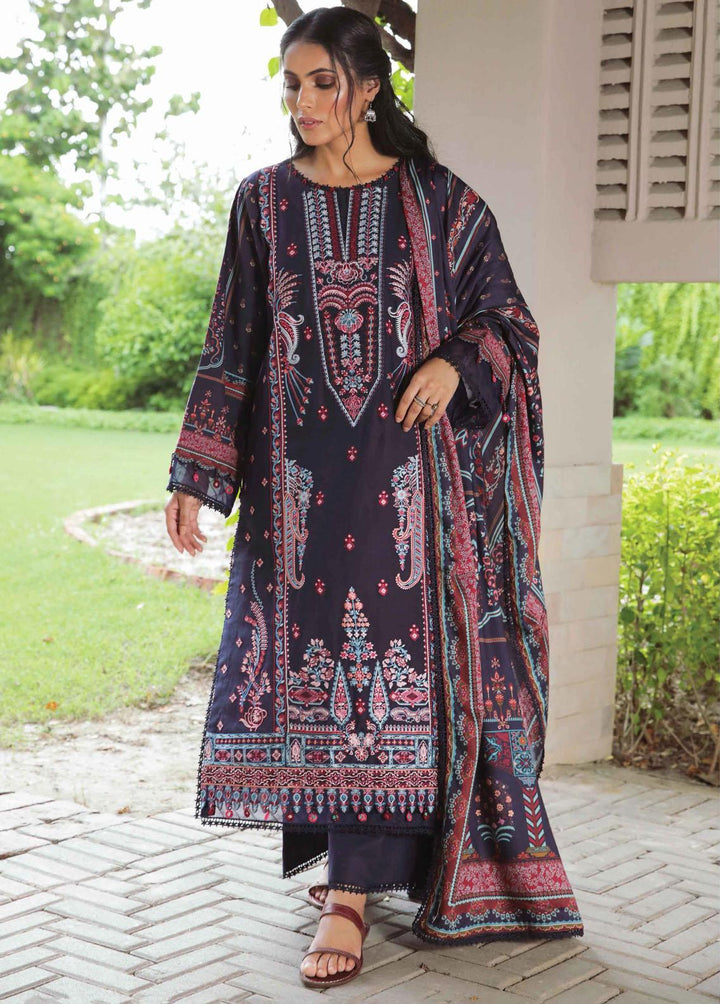 Miraal By Aabyaan Embroidered Linen Suits Unstitched 3 Piece ABY22M AL-03 Mahtab - Winter Collection