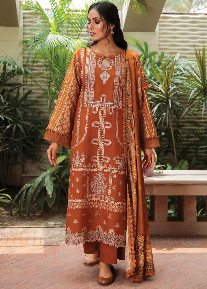 Miraal By Aabyaan Embroidered Linen Suits Unstitched 3 Piece ABY22M AL-06 Nora - Winter Collection