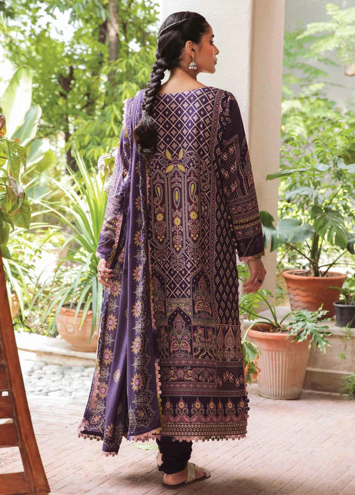 Miraal By Aabyaan Embroidered Linen Suits Unstitched 3 Piece ABY22M AL-07 Gulalai - Winter Collection
