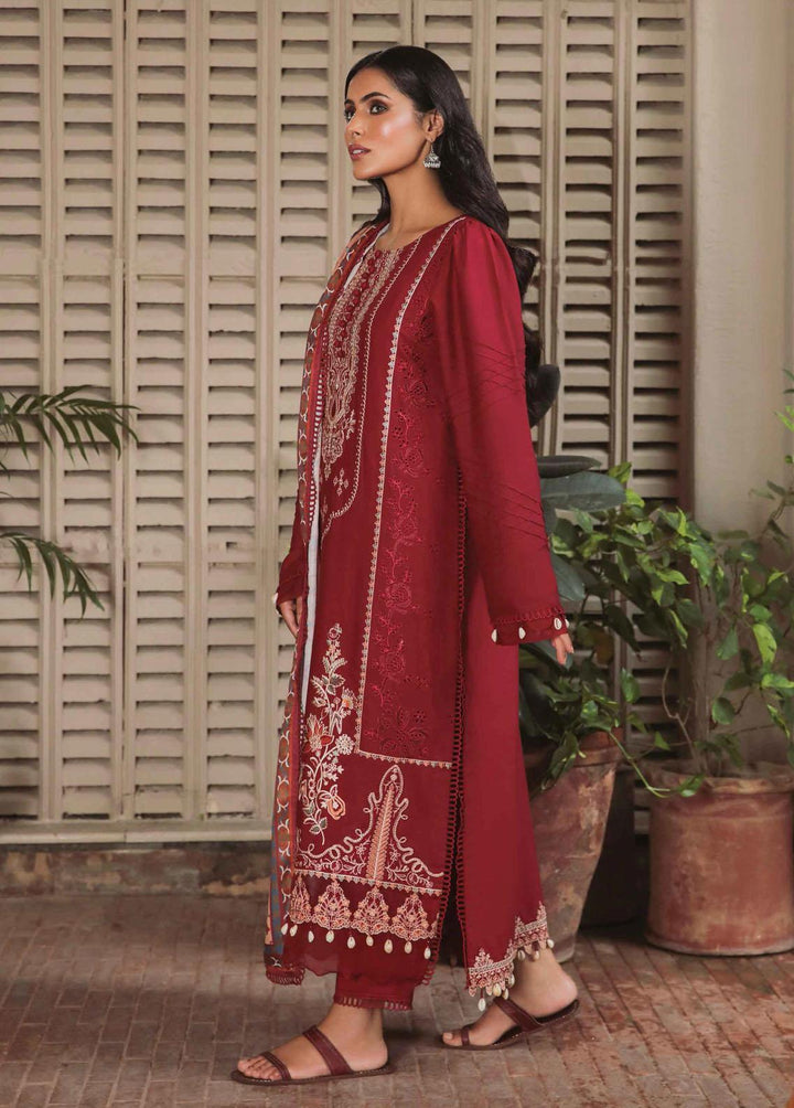 Miraal By Aabyaan Embroidered Linen Suits Unstitched 3 Piece ABY22M AL-08 Zareen - Winter Collection