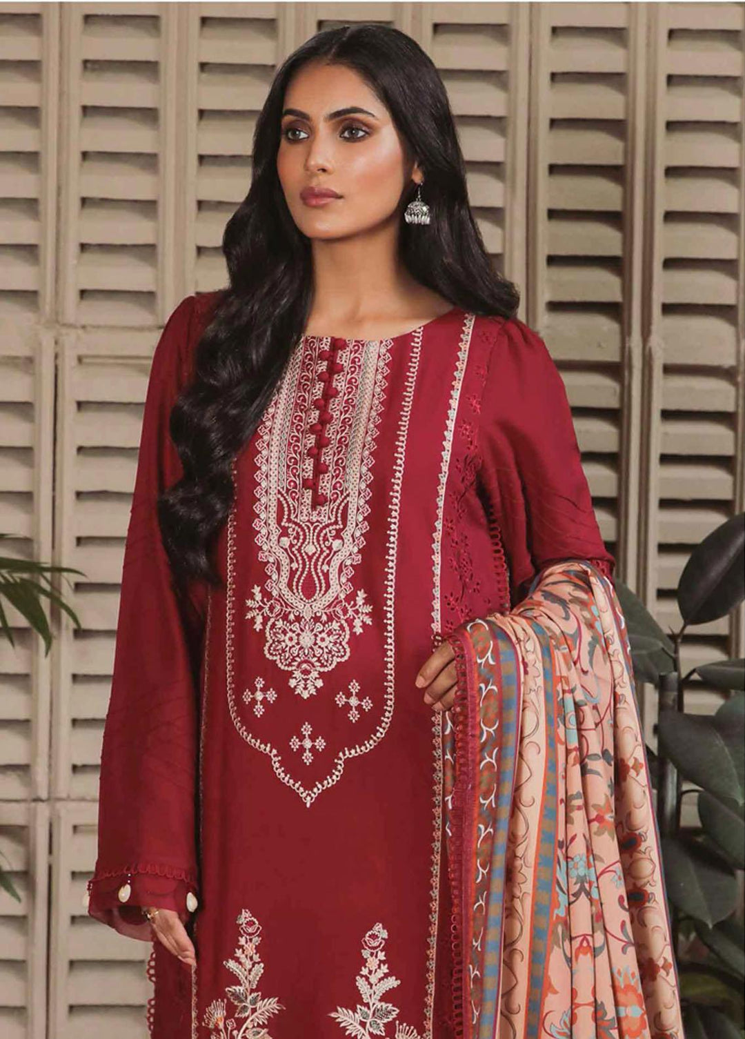 Miraal By Aabyaan Embroidered Linen Suits Unstitched 3 Piece ABY22M AL-08 Zareen - Winter Collection