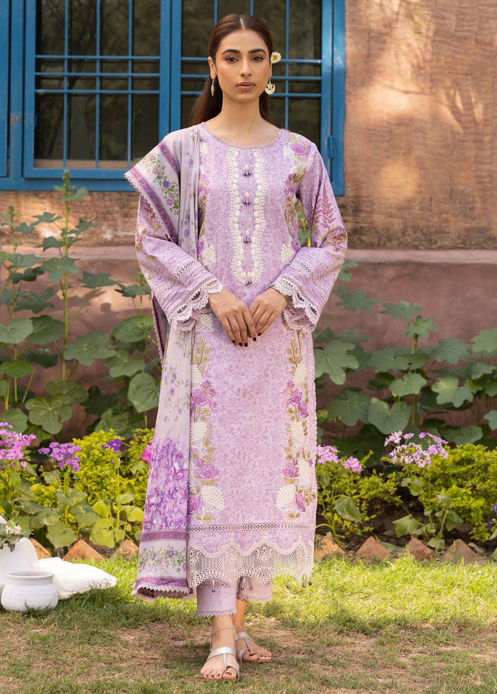 Aabyaan Embroidered Lawn Suits Unstitched 3 Piece ABY23P AP-01 Zora - Summer Collection