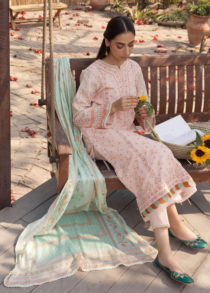 Aabyaan Embroidered Lawn Suits Unstitched 3 Piece ABY23P AP-02 Ria - Summer Collection