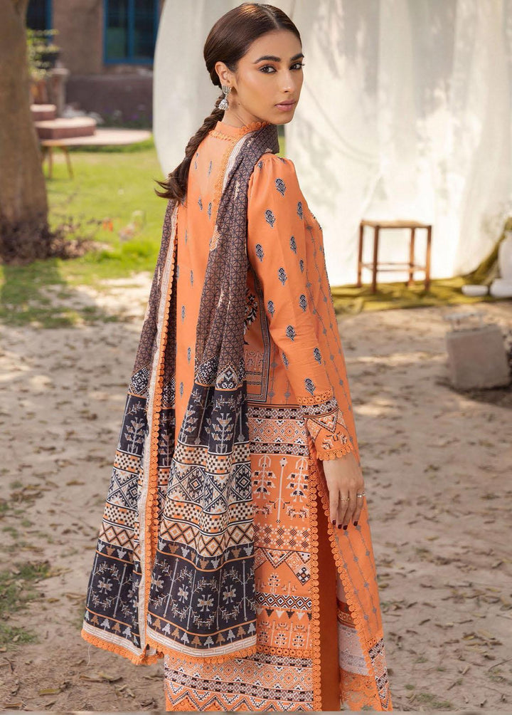 Aabyaan Embroidered Lawn Suits Unstitched 3 Piece ABY23P AP-03 Amira - Summer Collection
