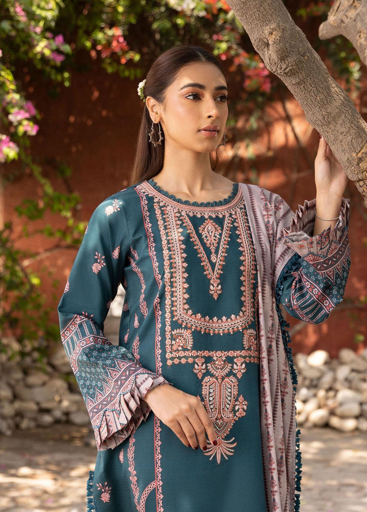 Aabyaan Embroidered Lawn Suits Unstitched 3 Piece ABY23P AP-05 Cyra - Summer Collection