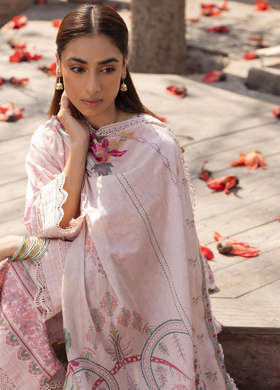 Aabyaan Embroidered Lawn Suits Unstitched 3 Piece ABY23P AP-06 Maaya - Summer Collection