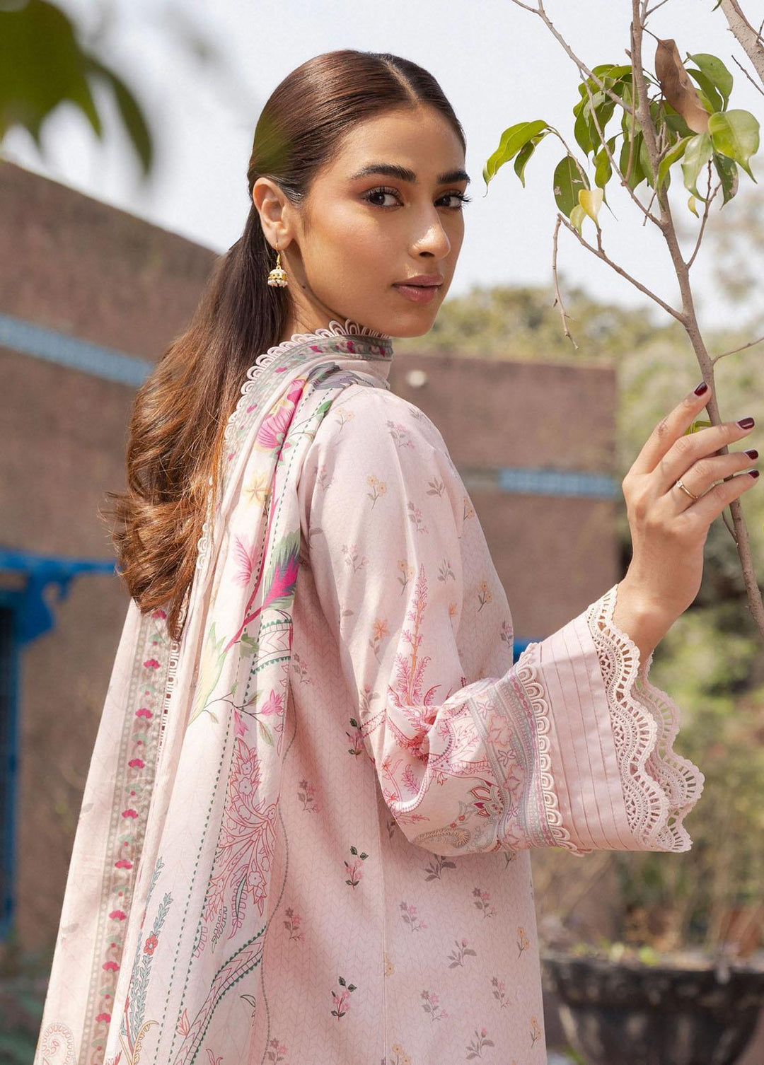 Aabyaan Embroidered Lawn Suits Unstitched 3 Piece ABY23P AP-06 Maaya - Summer Collection