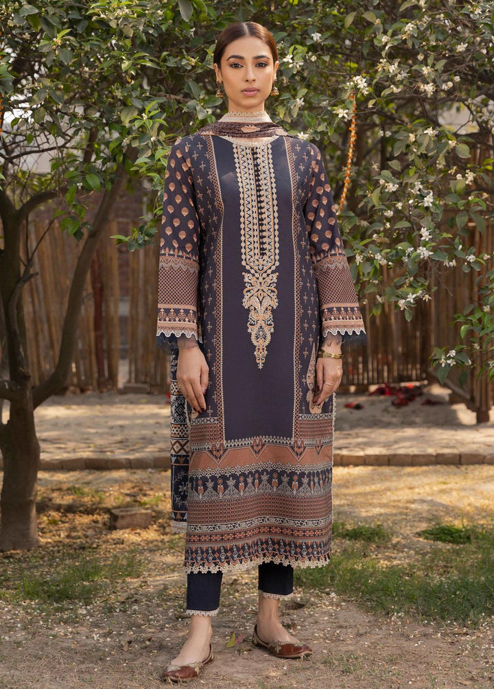 Aabyaan Embroidered Lawn Suits Unstitched 3 Piece ABY23P AP-07 Zaina - Summer Collection