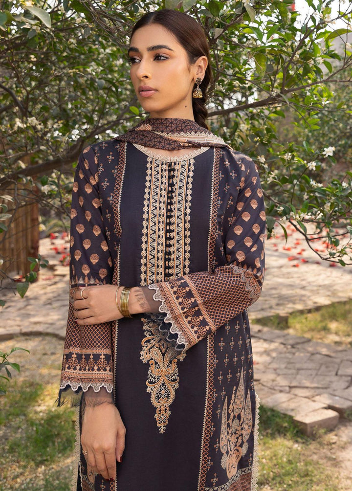 Aabyaan Embroidered Lawn Suits Unstitched 3 Piece ABY23P AP-07 Zaina - Summer Collection