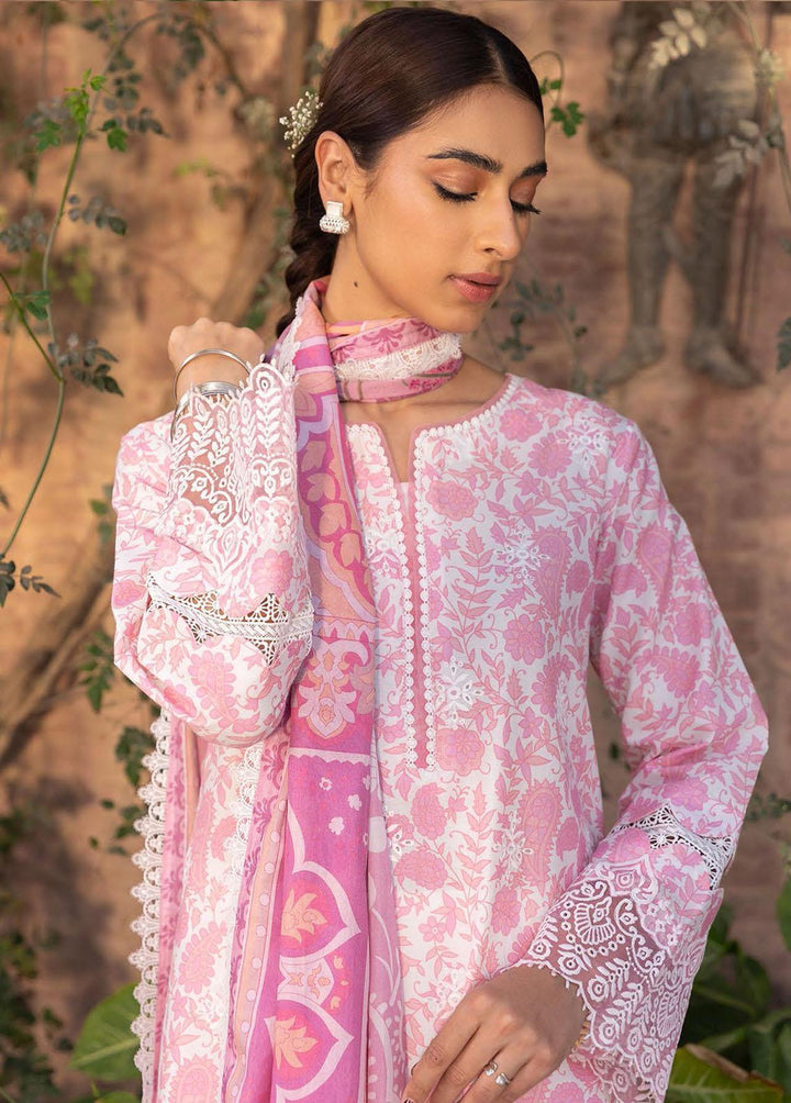 Aabyaan Embroidered Lawn Suits Unstitched 3 Piece ABY23P AP-08 Janaan - Summer Collection