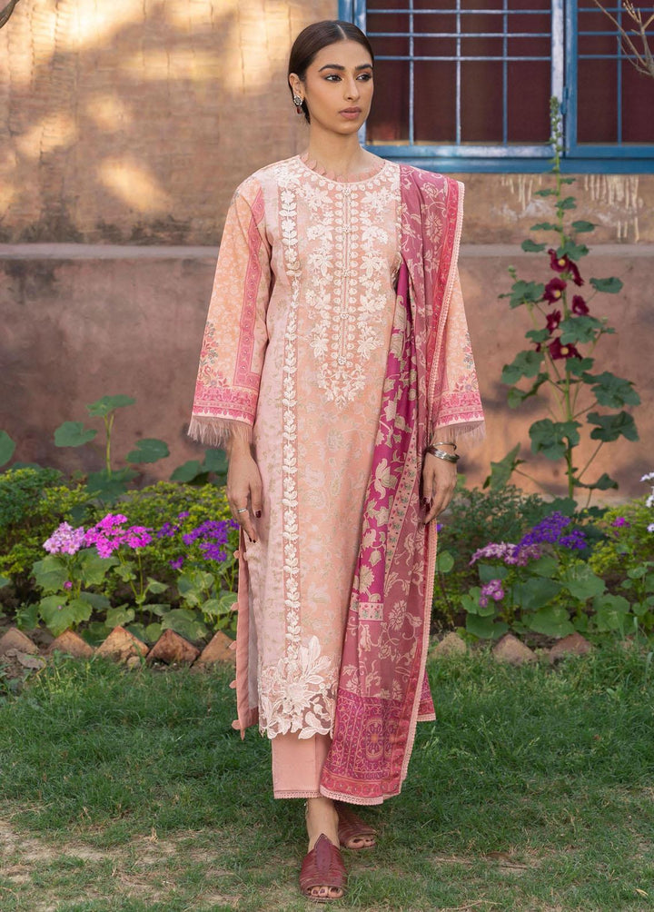 Aabyaan Embroidered Lawn Suits Unstitched 3 Piece ABY23P AP-09 Hanna - Summer Collection