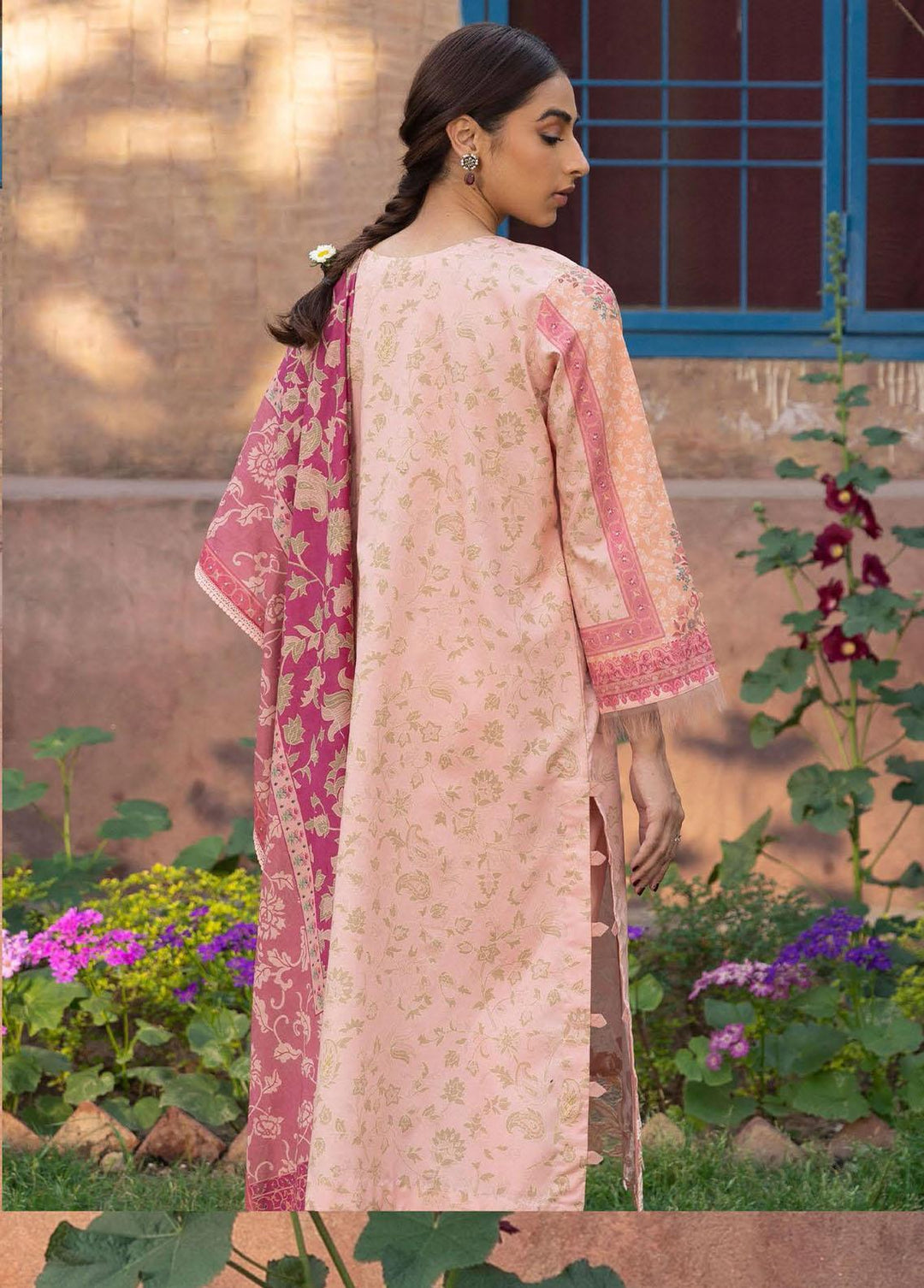 Aabyaan Embroidered Lawn Suits Unstitched 3 Piece ABY23P AP-09 Hanna - Summer Collection