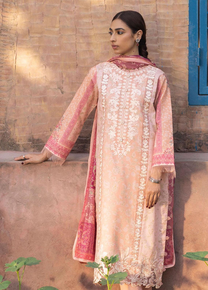 Aabyaan Embroidered Lawn Suits Unstitched 3 Piece ABY23P AP-09 Hanna - Summer Collection
