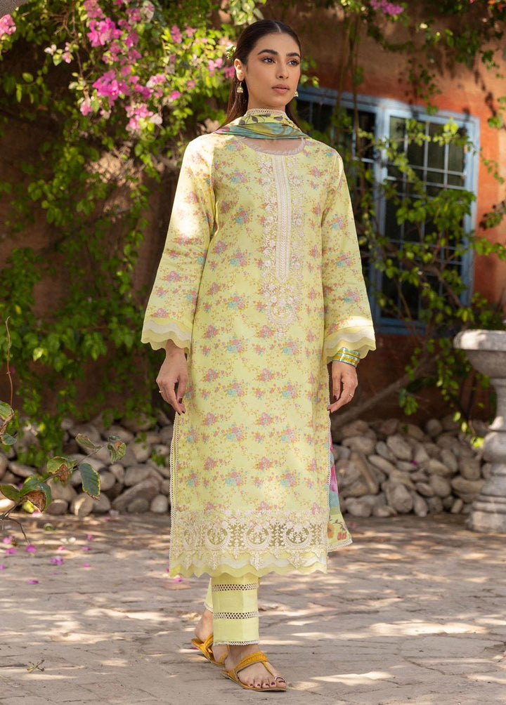 Aabyaan Embroidered Lawn Suits Unstitched 3 Piece ABY23P AP-10 Alyara - Summer Collection