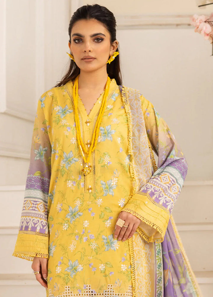 Aafreen by Riaz Arts 3 piece Lawn Suit Unstitched RA25AC AF-178 - Summer Collection