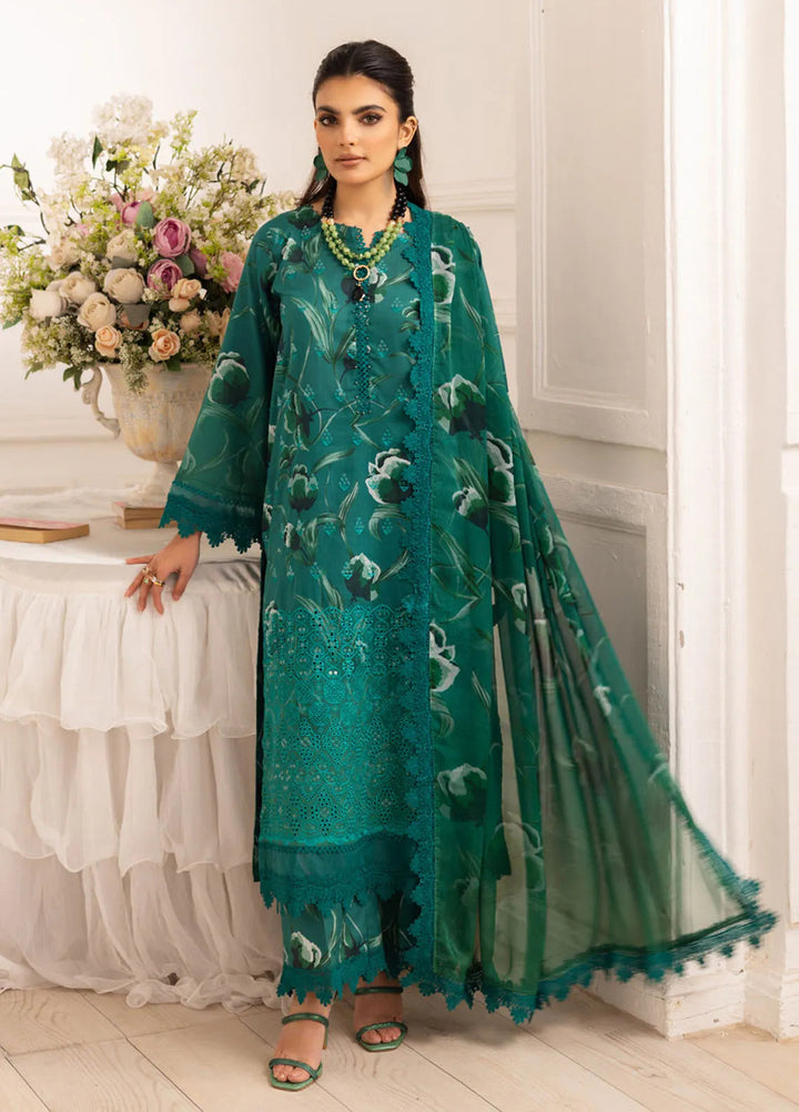 Aafreen by Riaz Arts 3 piece Lawn Suit Unstitched RA25AC AF-180 - Summer Collection
