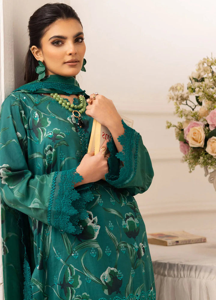 Aafreen by Riaz Arts 3 piece Lawn Suit Unstitched RA25AC AF-180 - Summer Collection