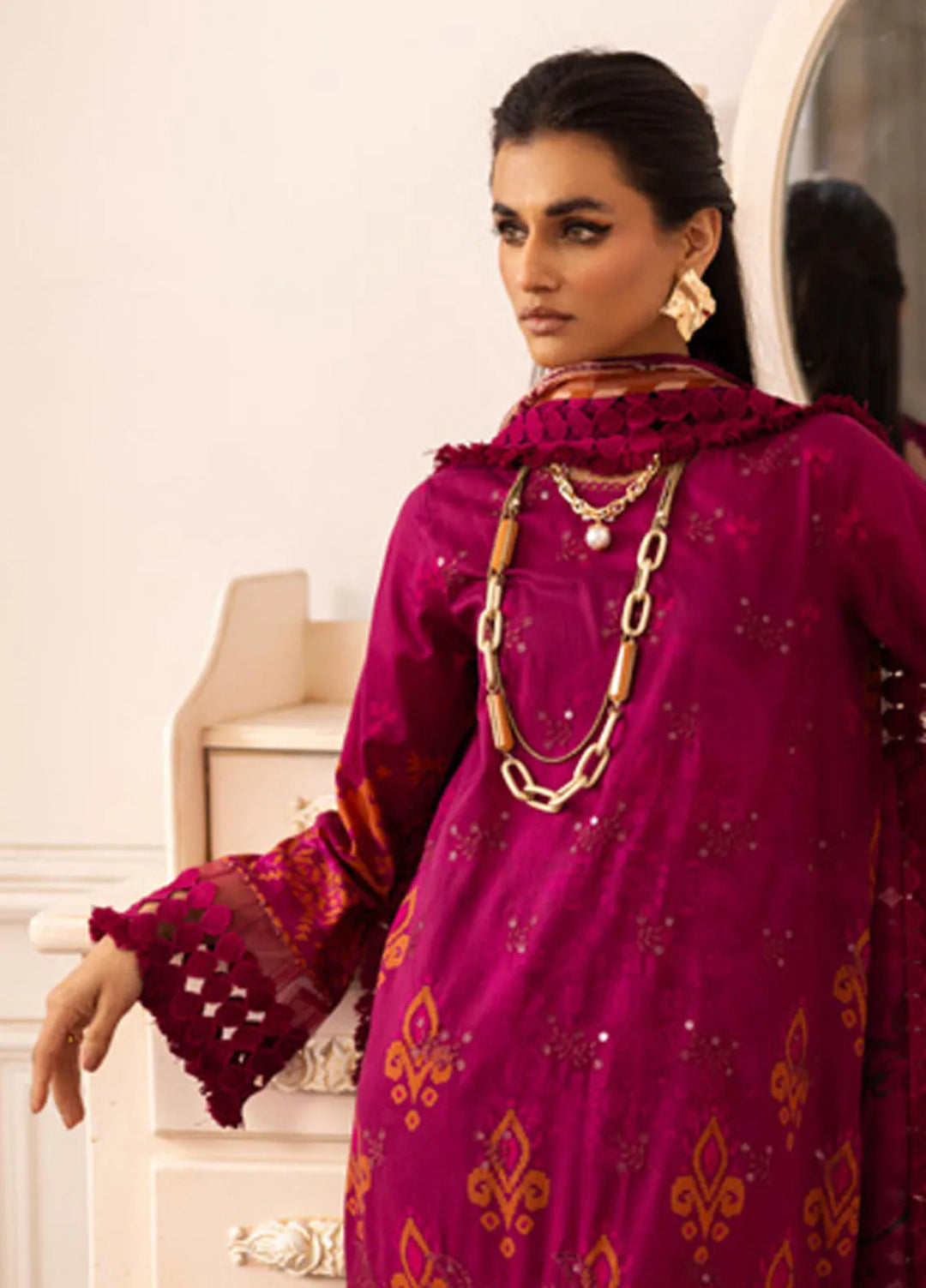 Aafreen by Riaz Arts 3 piece Lawn Suit Unstitched RA25AC AF-181 - Summer Collection