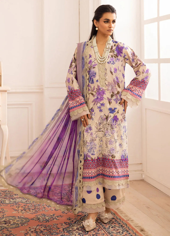 Aafreen by Riaz Arts 3 piece Lawn Suit Unstitched RA25AC AF-183 - Summer Collection