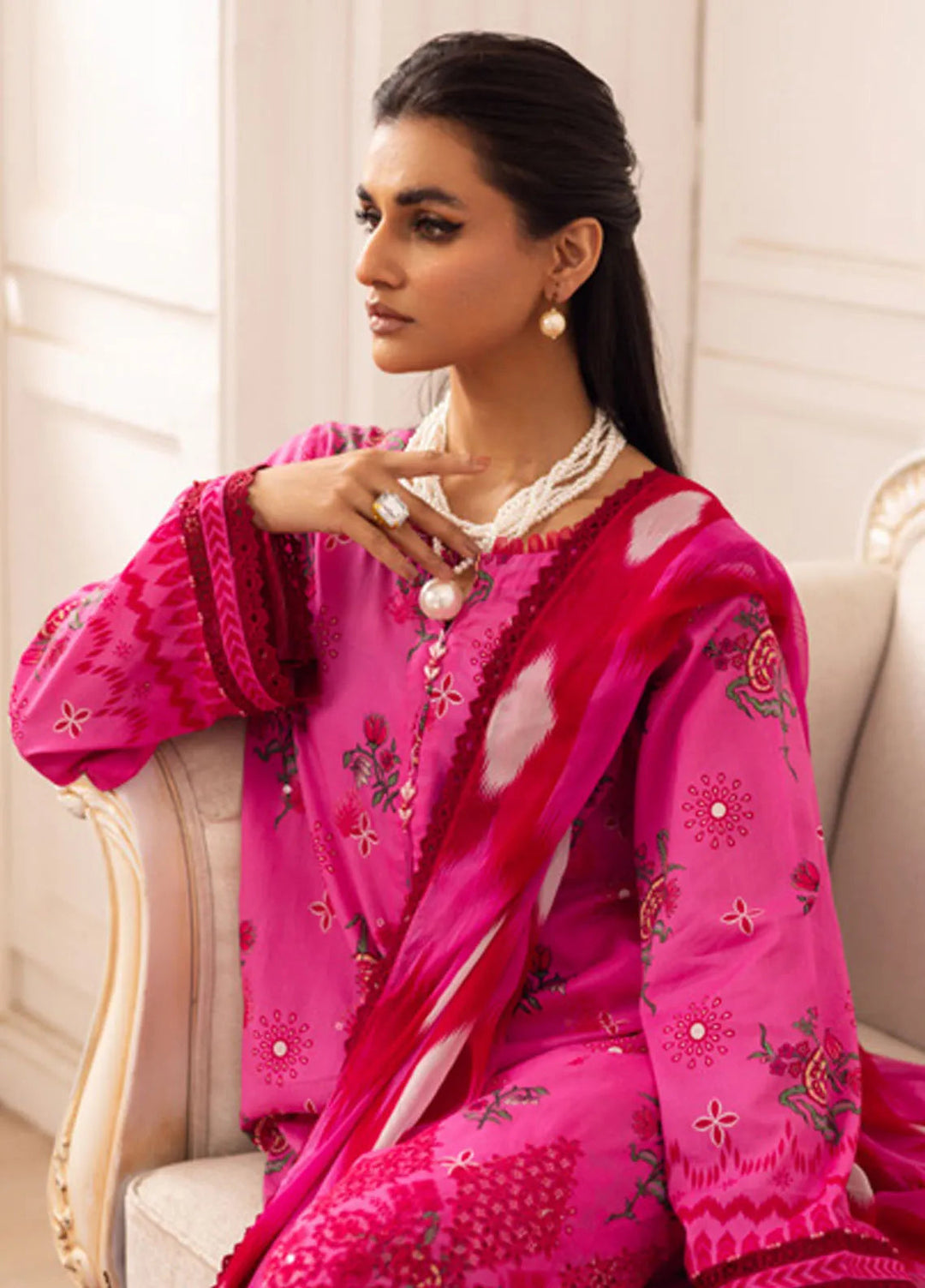 Aafreen by Riaz Arts 3 piece Lawn Suit Unstitched RA25AC AF-184 - Summer Collection