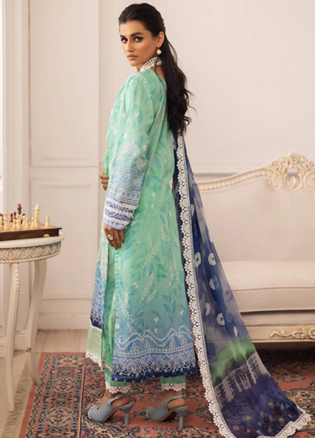 Aafreen by Riaz Arts 3 piece Lawn Suit Unstitched RA25AC AF-185 - Summer Collection