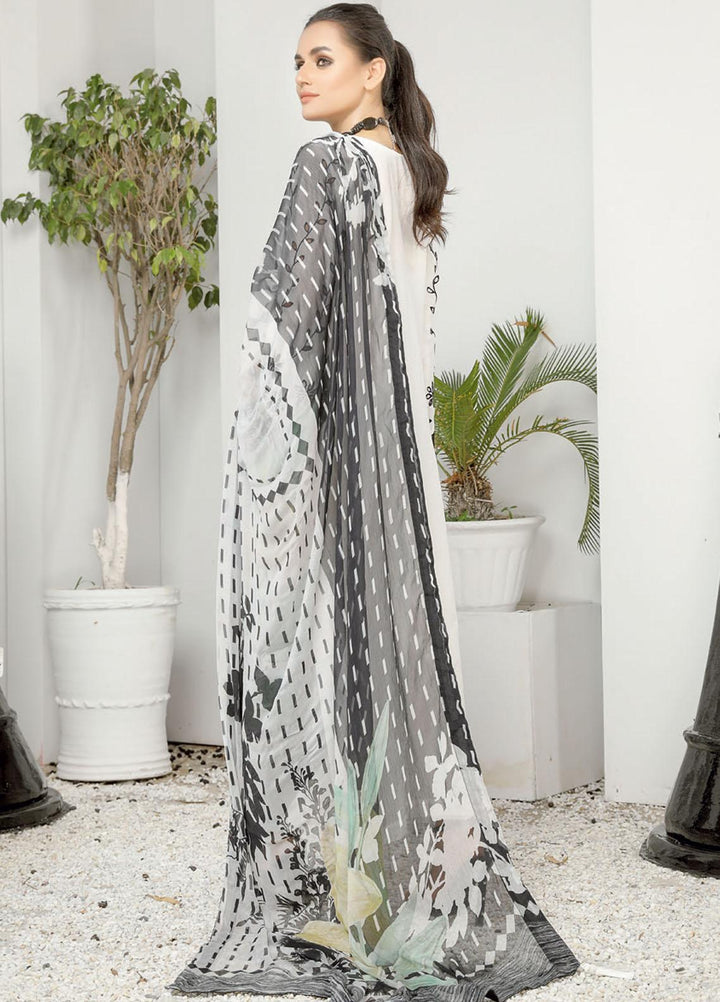 Aafreen by Riaz Arts Embroidered Chikankari Lawn Suits Unstitched 3 Piece RA21ABW AF-90 - Summer Collection