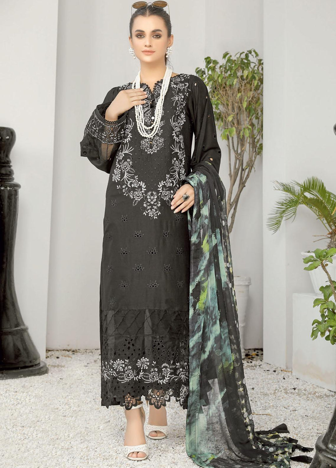 Aafreen by Riaz Arts Embroidered Chikankari Lawn Suits Unstitched 3 Piece RA21ABW AF-91 - Summer Collection