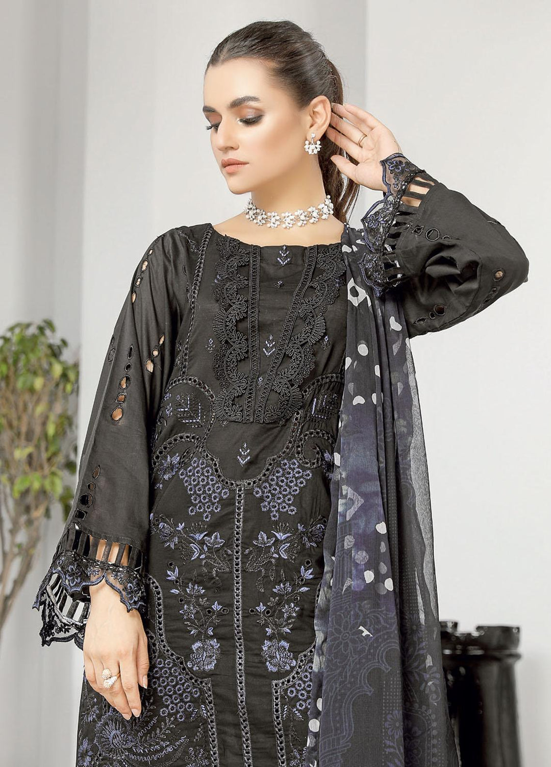 Aafreen by Riaz Arts Embroidered Chikankari Lawn Suits Unstitched 3 Piece RA21ABW AF-96 - Summer Collection