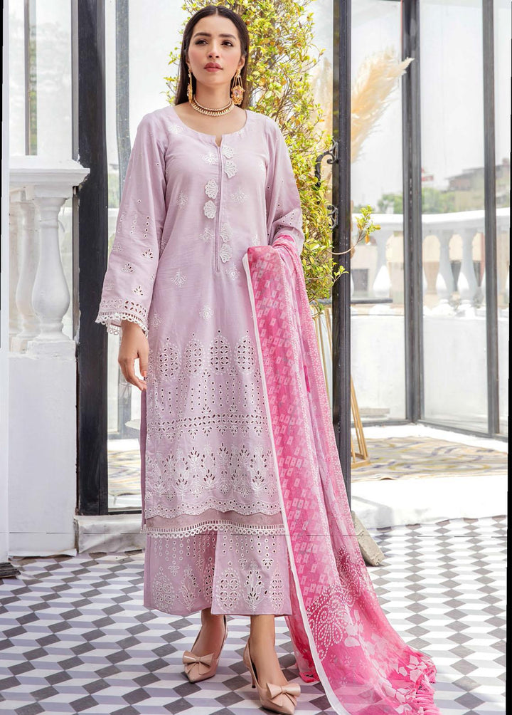 Aafreen By Riaz Arts Embroidered Lawn Suits Unstitched 3 Piece RA22AL D-01 - Summer Collection