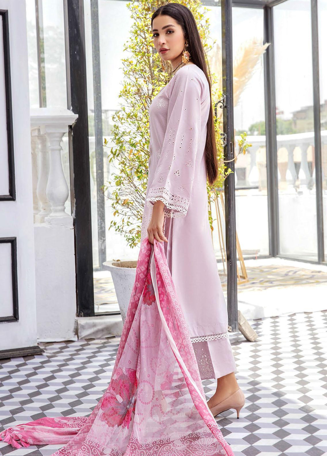 Aafreen By Riaz Arts Embroidered Lawn Suits Unstitched 3 Piece RA22AL D-01 - Summer Collection