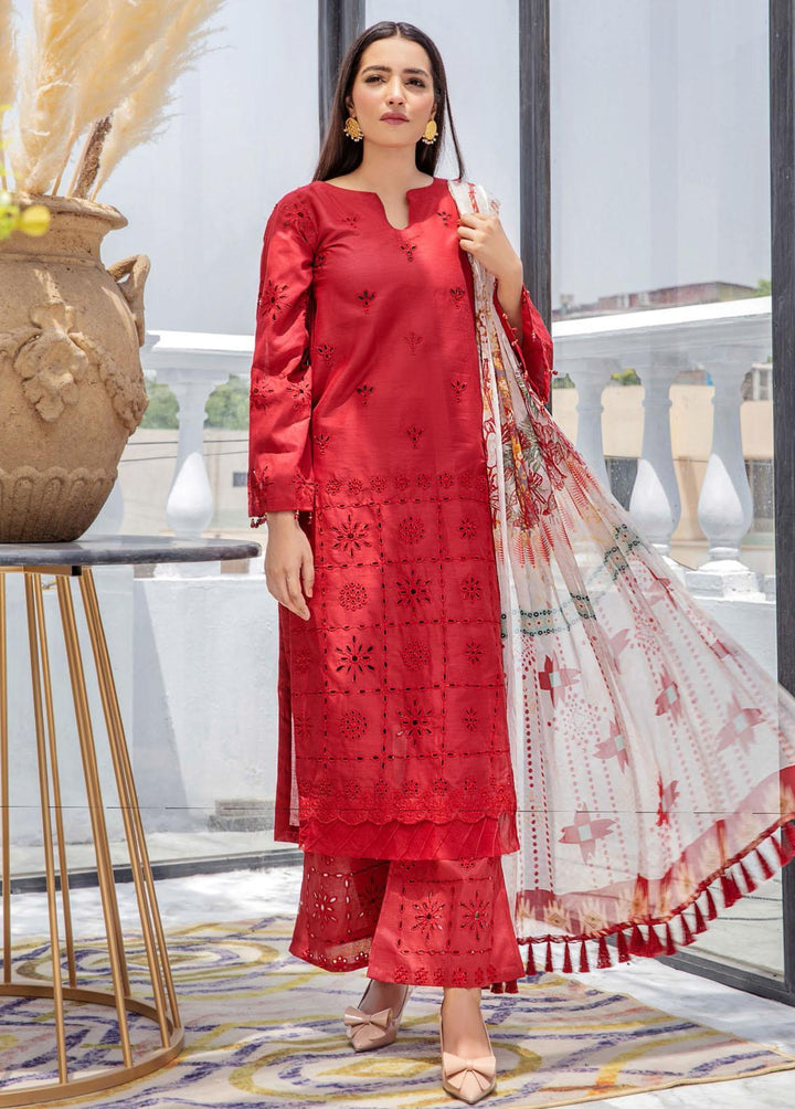 Aafreen By Riaz Arts Embroidered Lawn Suits Unstitched 3 Piece RA22AL D-02 - Summer Collection