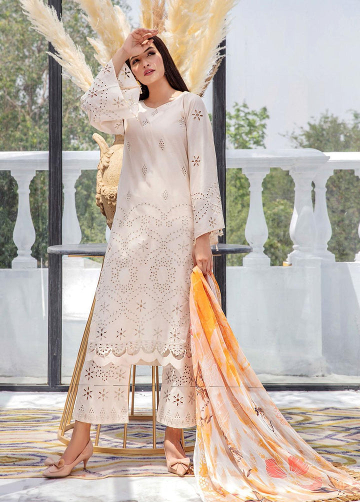 Aafreen By Riaz Arts Embroidered Lawn Suits Unstitched 3 Piece RA22AL D-03 - Summer Collection