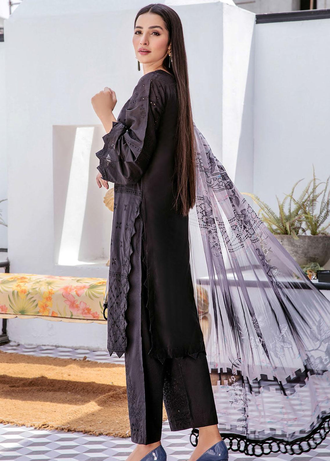 Aafreen By Riaz Arts Embroidered Lawn Suits Unstitched 3 Piece RA22AL D-04 - Summer Collection