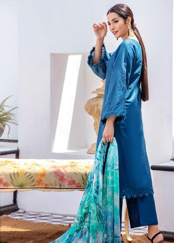 Aafreen By Riaz Arts Embroidered Lawn Suits Unstitched 3 Piece RA22AL D-05 - Summer Collection