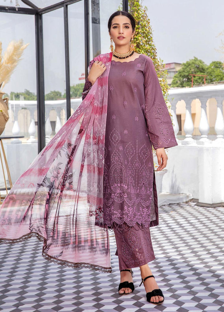 Aafreen By Riaz Arts Embroidered Lawn Suits Unstitched 3 Piece RA22AL D-06 - Summer Collection