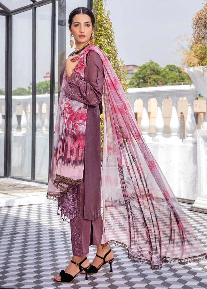 Aafreen By Riaz Arts Embroidered Lawn Suits Unstitched 3 Piece RA22AL D-06 - Summer Collection