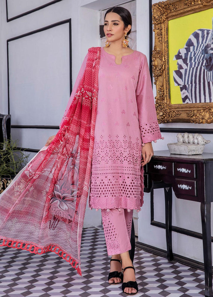 Aafreen By Riaz Arts Embroidered Lawn Suits Unstitched 3 Piece RA22AL D-08 - Summer Collection