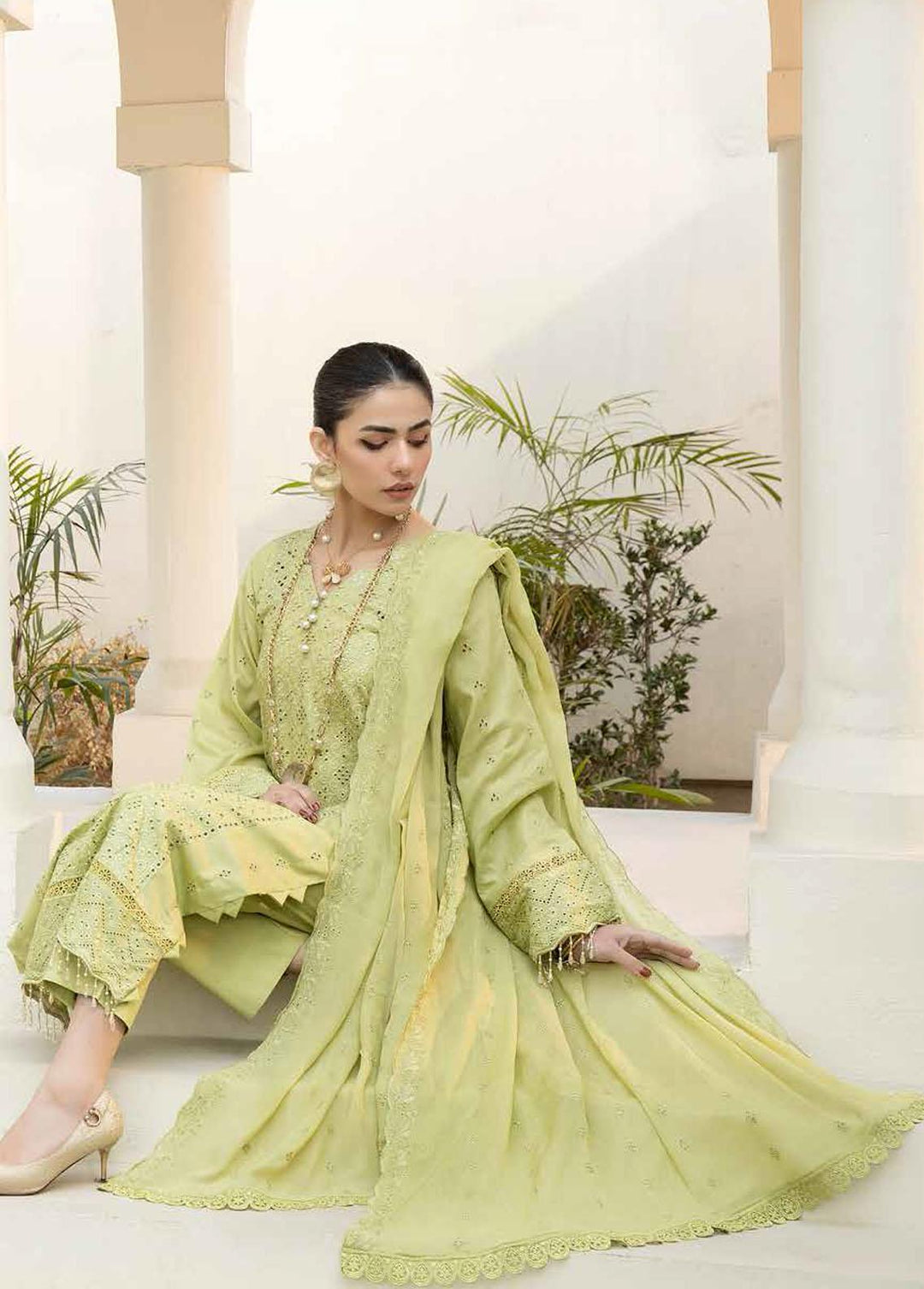 Aafreen By Riaz Arts Embroidered Lawn Suits Unstitched 3 Piece RA23A AF-02 - Summer Collection