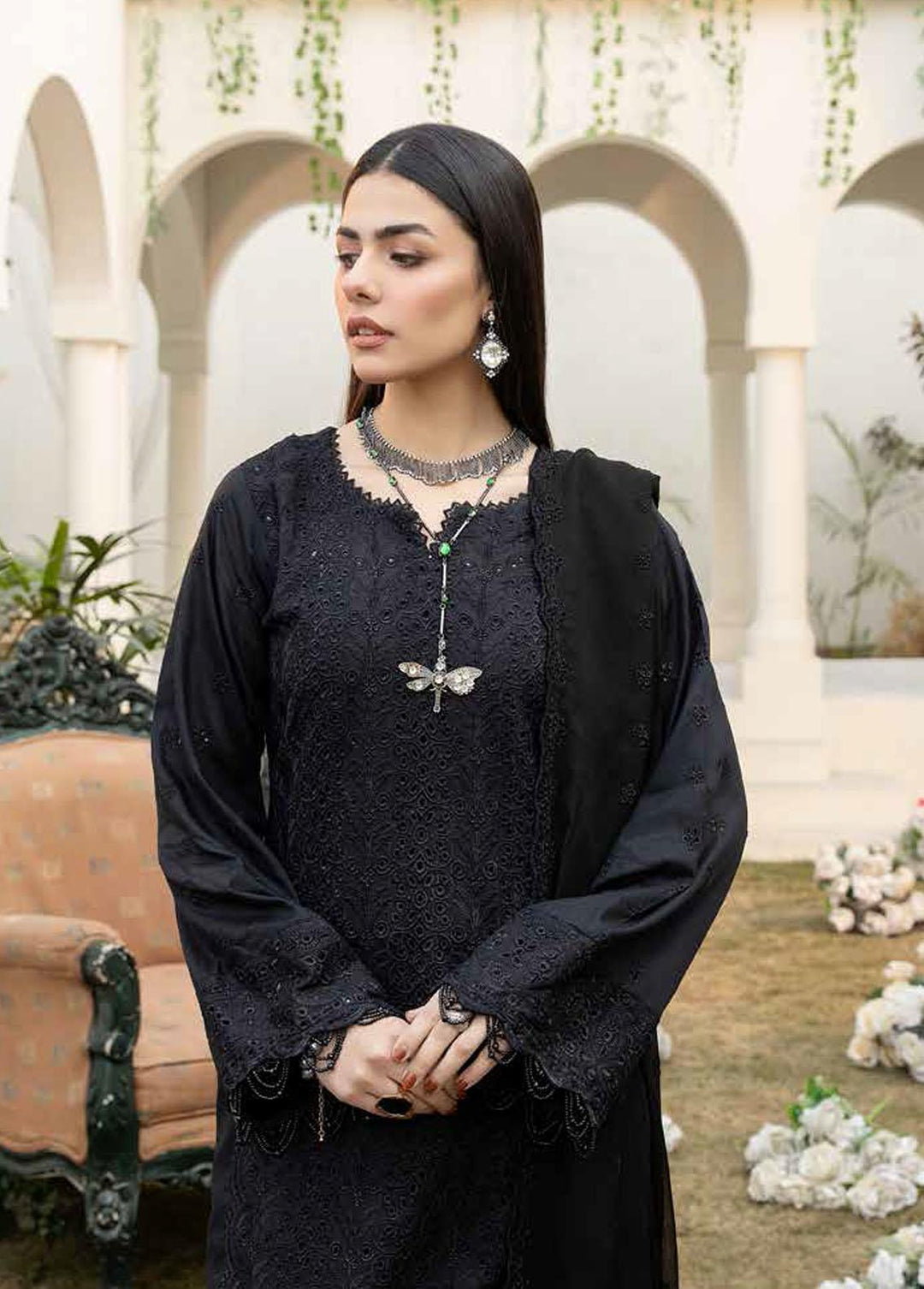 Aafreen By Riaz Arts Embroidered Lawn Suits Unstitched 3 Piece RA23A AF-03 - Summer Collection