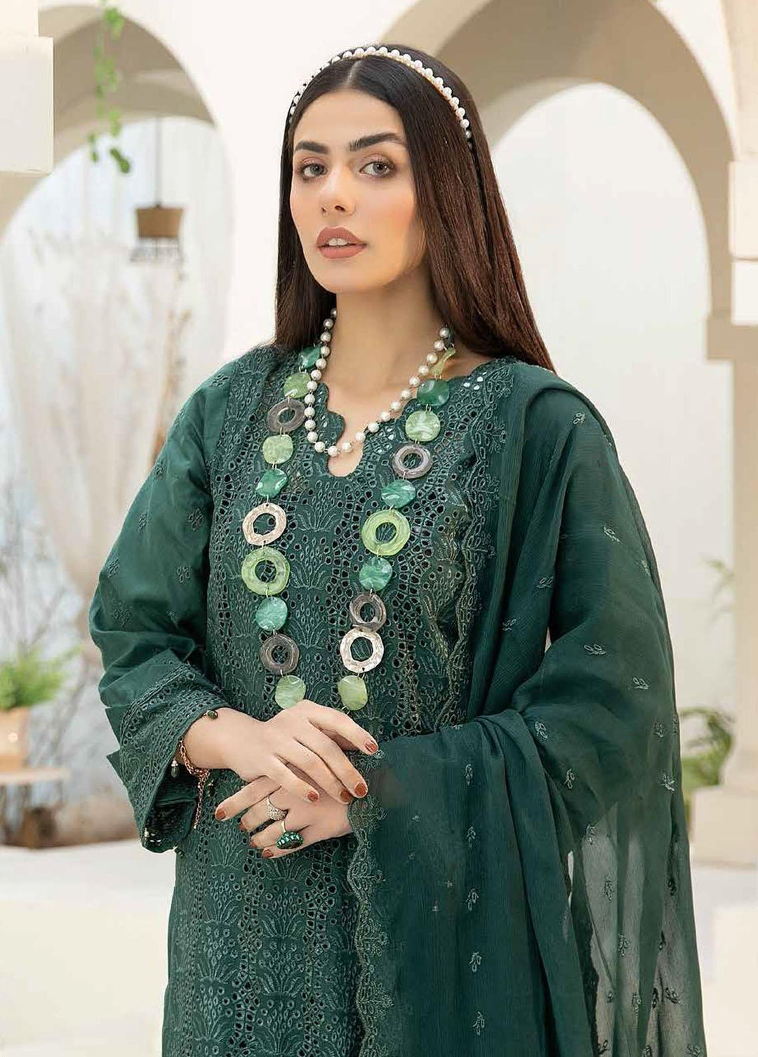 Aafreen By Riaz Arts Embroidered Lawn Suits Unstitched 3 Piece RA23A AF-05 - Summer Collection
