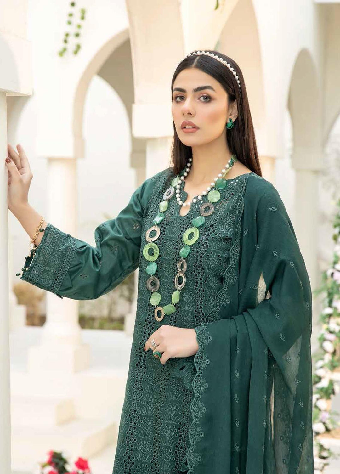 Aafreen By Riaz Arts Embroidered Lawn Suits Unstitched 3 Piece RA23A AF-05 - Summer Collection